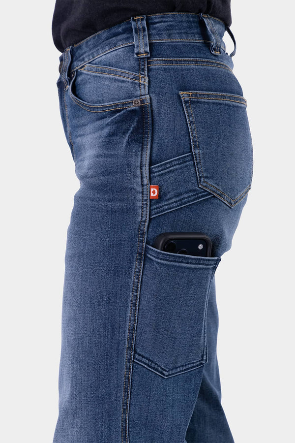 Old School Wide Leg Jeans in Indigo Denim