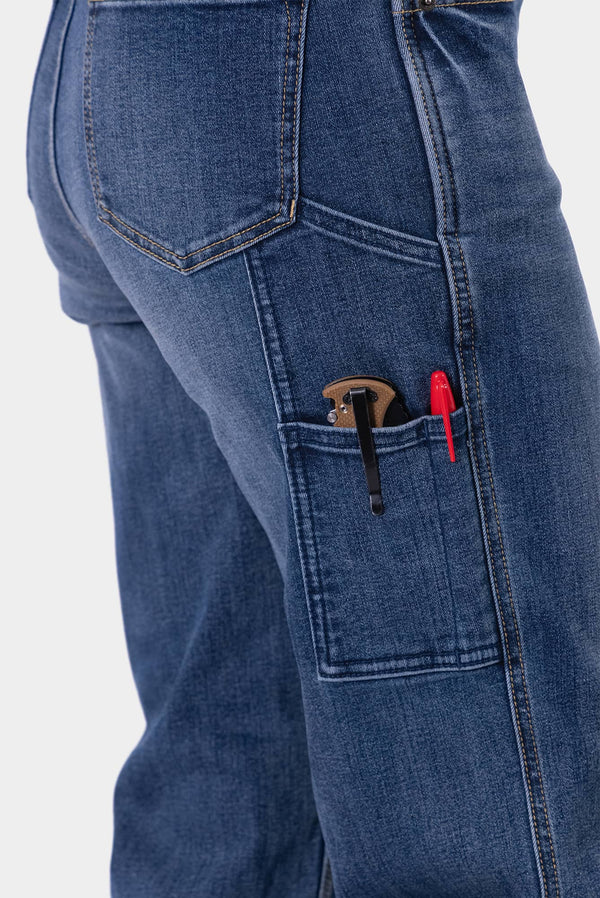 Old School Wide Leg Jeans in Indigo Denim