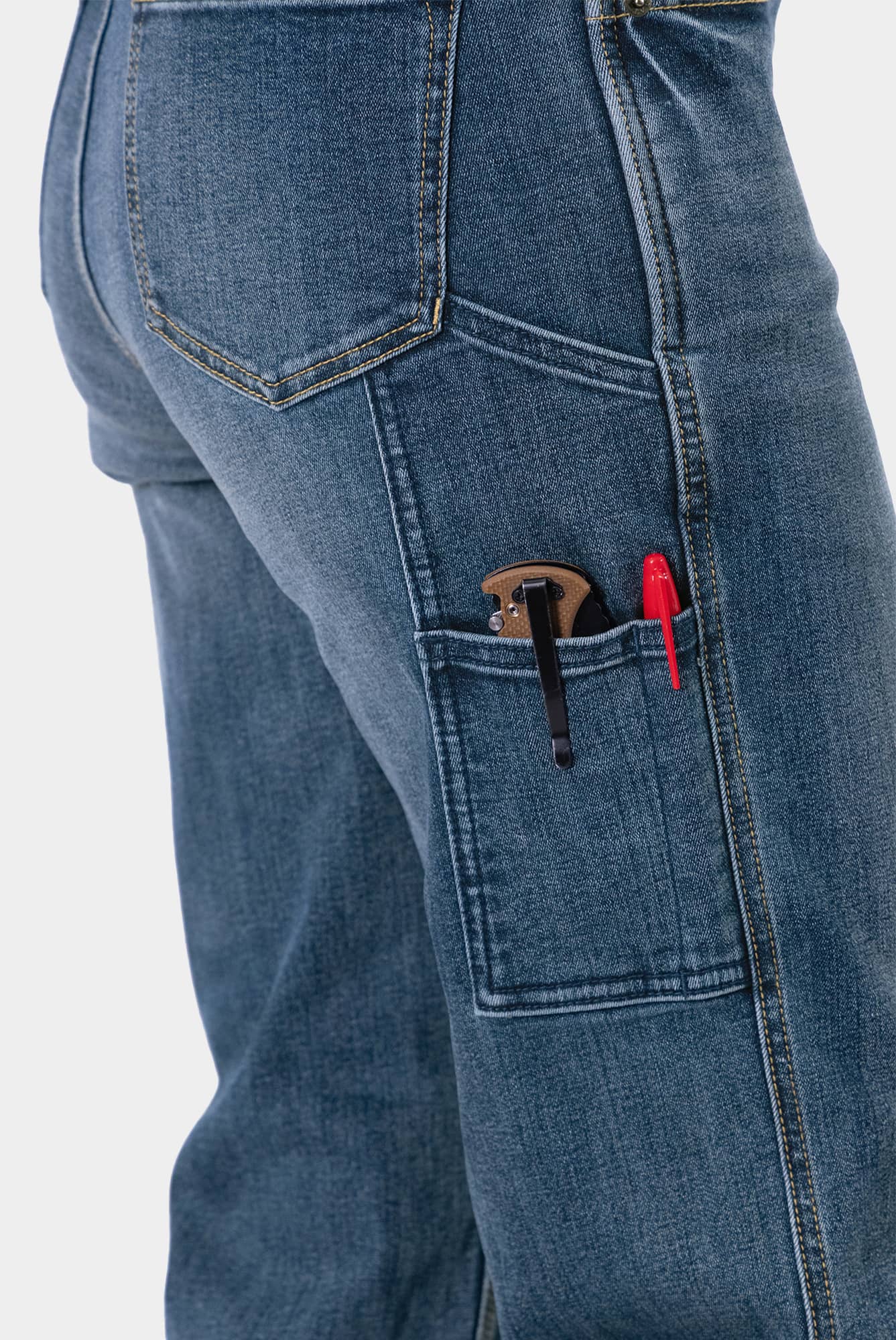 Wide Leg Jeans Women - Power Stretch | Dovetail Workwear