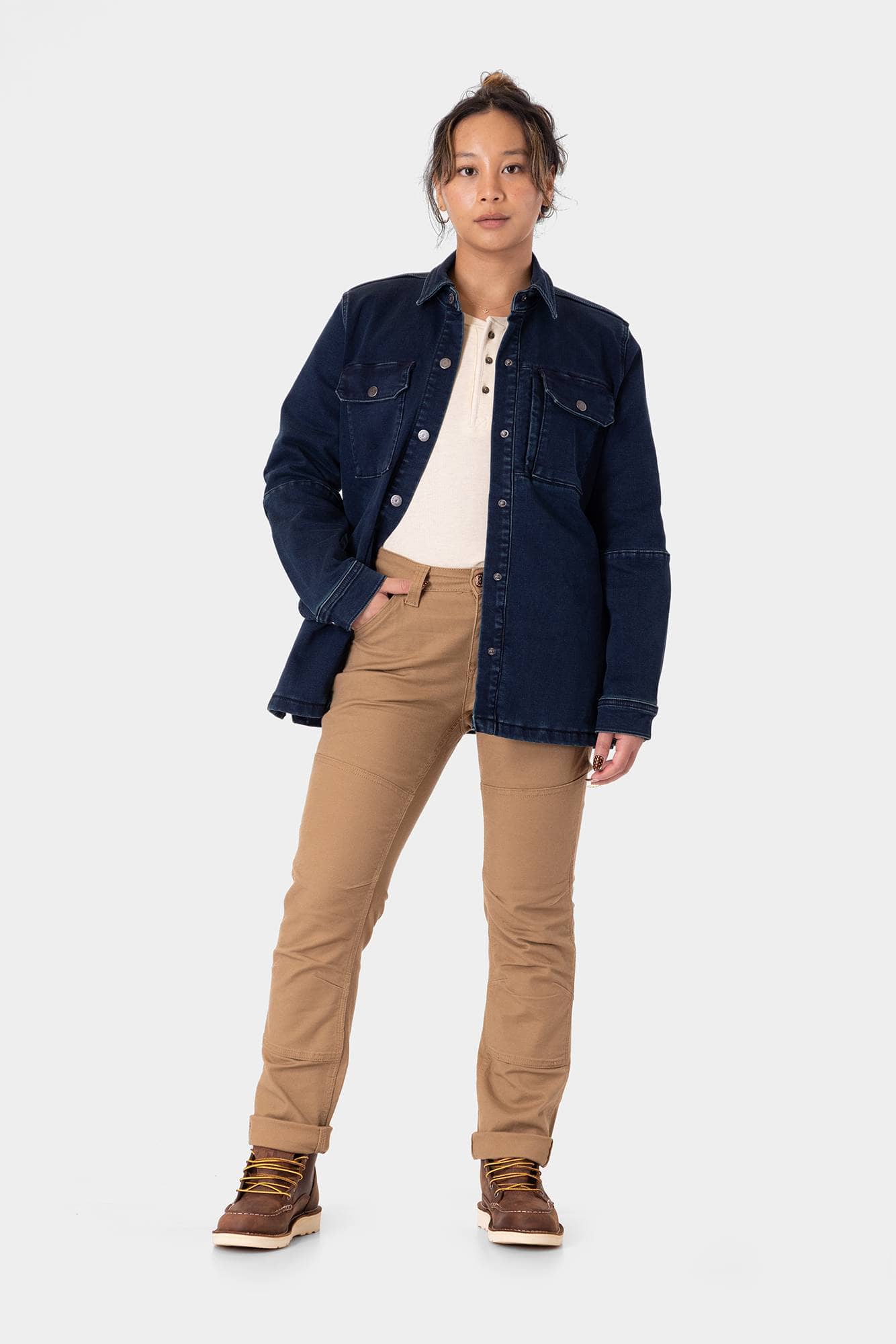 Oahe HOTSWAP® Thermal Denim Work Jacket in Indigo Blue – Dovetail