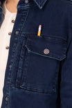 Oahe HOTSWAP® Thermal Denim Work Jacket in Indigo Blue