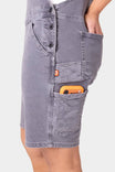 Utility Short Overalls in Driftwood Grey