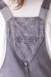 Utility Short Overalls in Driftwood Grey