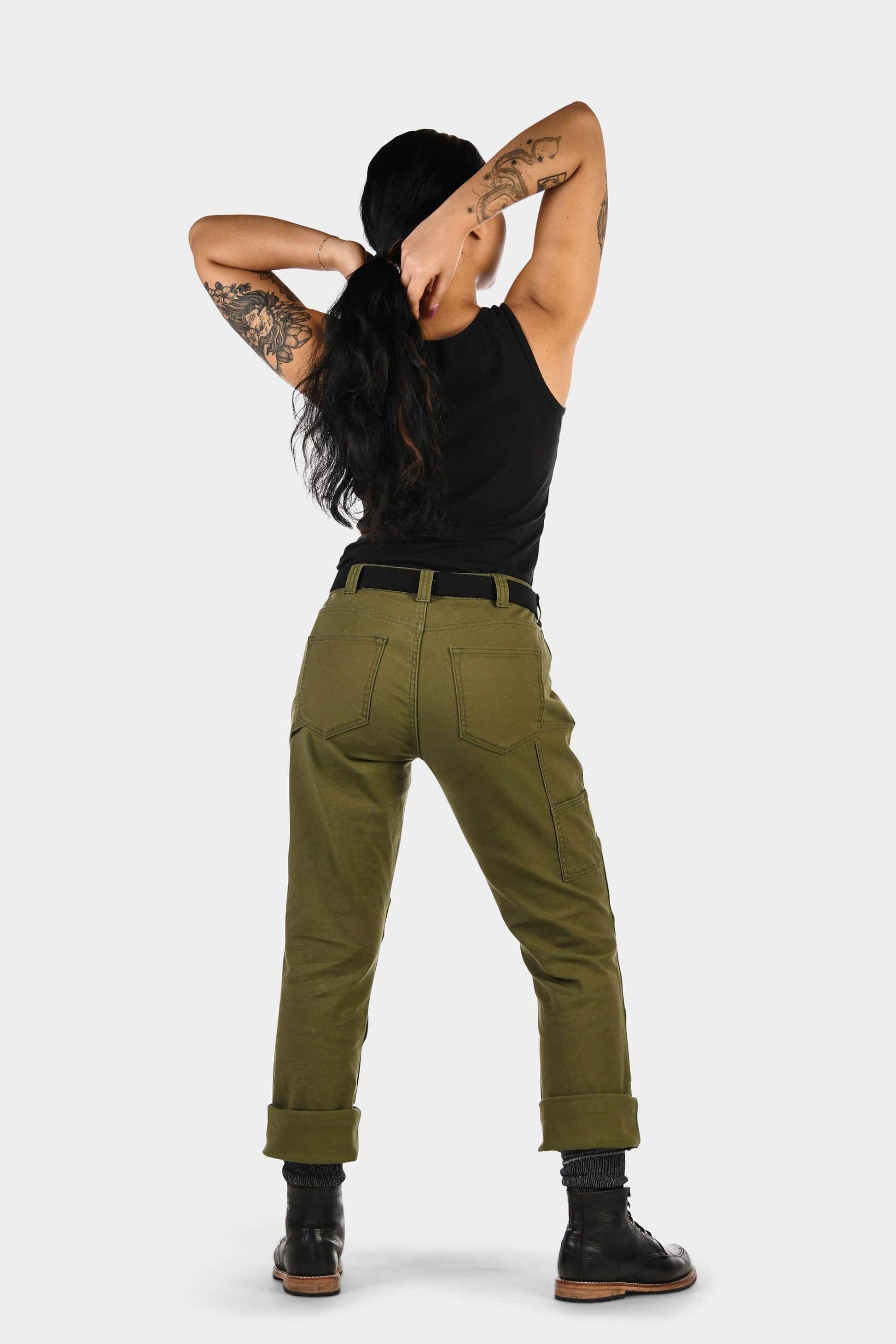 GO TO™ Stretch Canvas Pants in Kelp Green Work Pants Dovetail Workwear