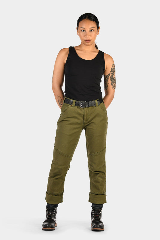 GO TO™ Stretch Canvas Pants in Kelp Green Work Pants Dovetail Workwear