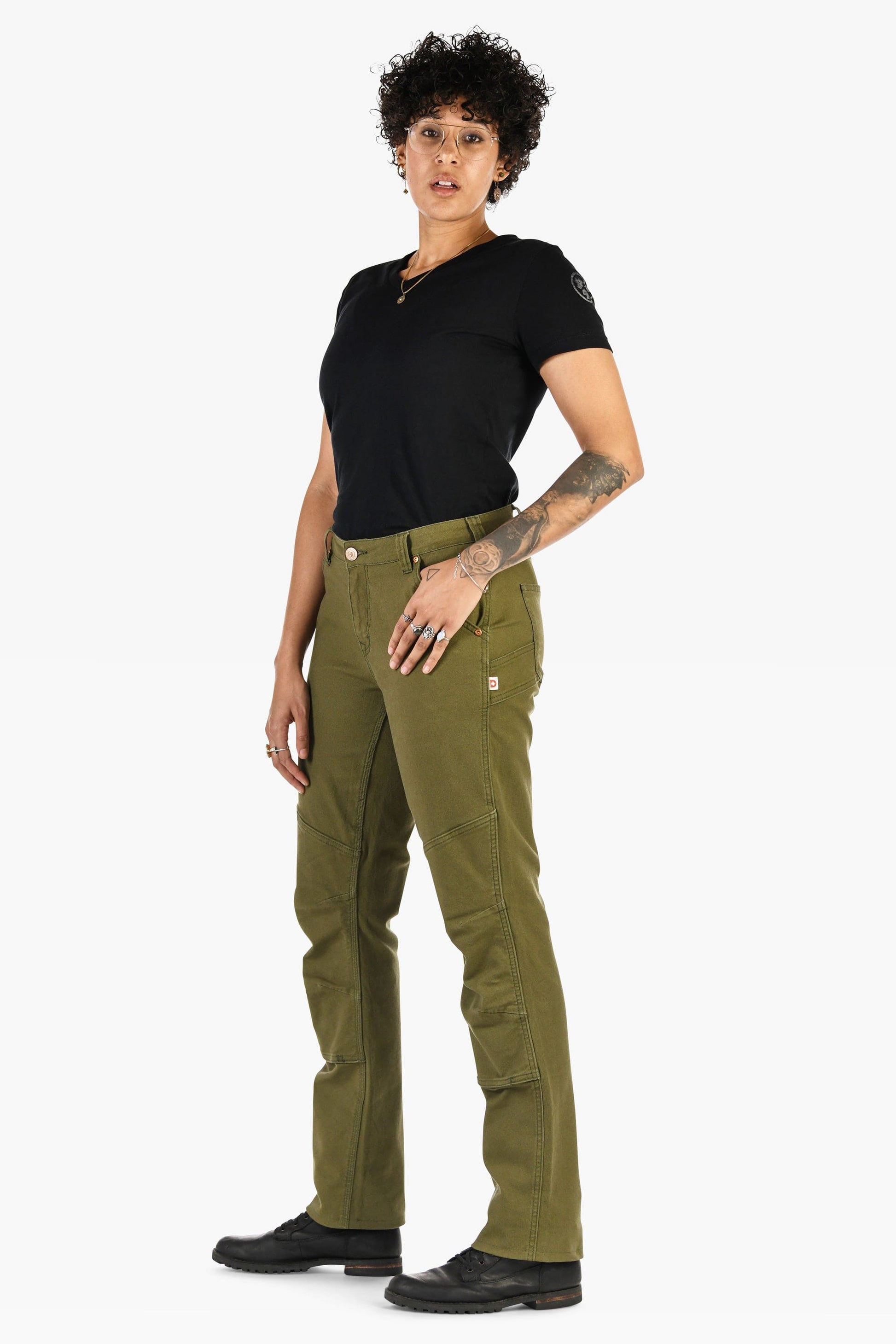 GO TO™ Stretch Canvas Pants in Kelp Green Work Pants Dovetail Workwear