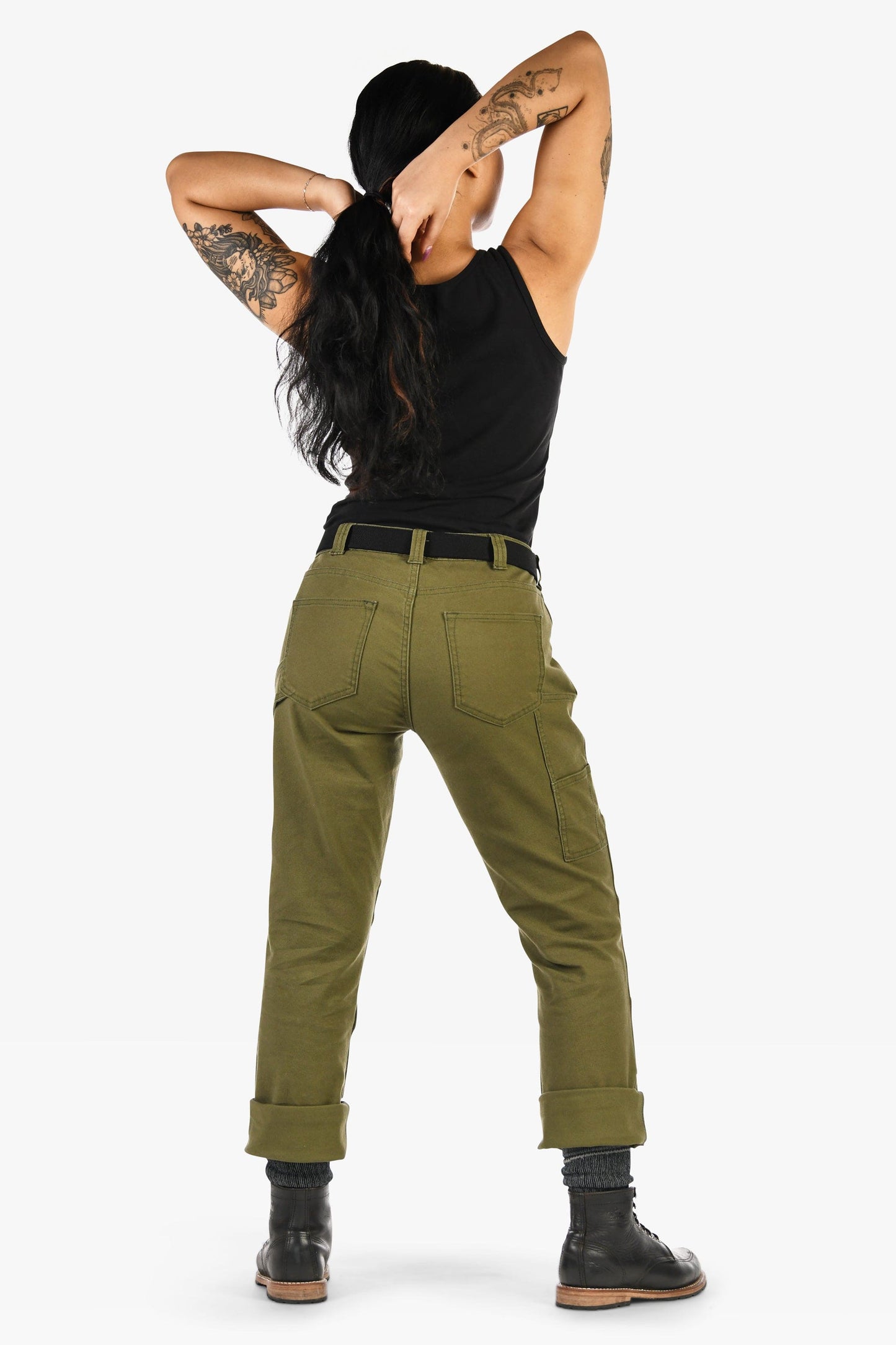 GO TO™ Stretch Canvas Pants in Kelp Green Work Pants Dovetail Workwear