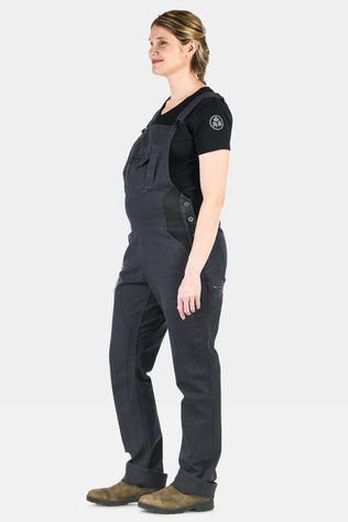 Freshley Maternity Overalls in Navy Stretch Canvas