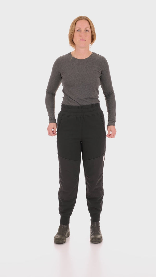 Flagger Fleece Jogger Work Pant in Black