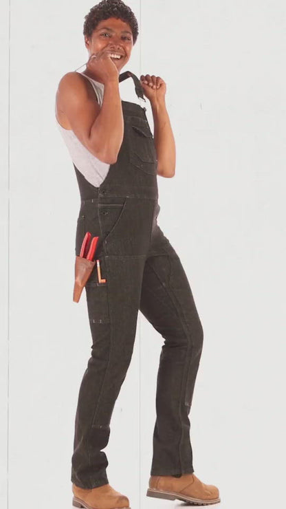 Freshley Overalls For Women in Grey Canvas