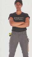 Britt Utility Pant in FR Grey Canvas