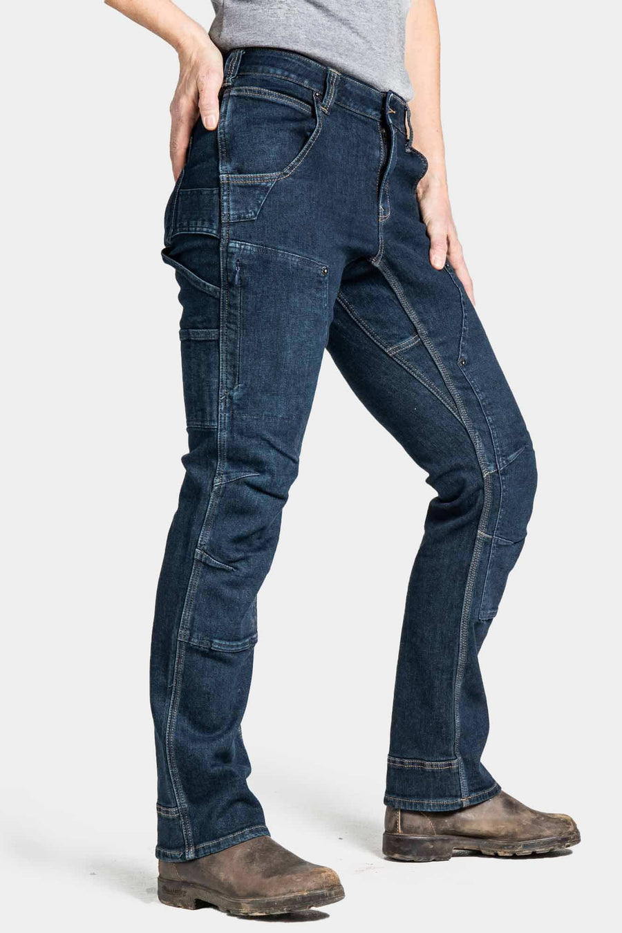 Britt X Power Hemp in Indigo Work Pants Dovetail Workwear