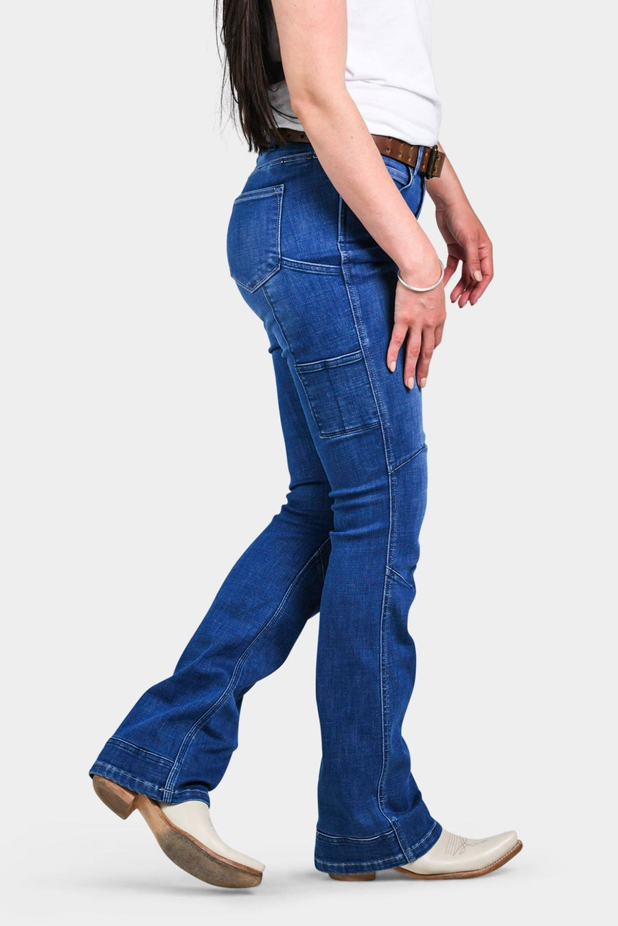 DX Bootcut in Blue Sky Denim Work Pants Dovetail Workwear