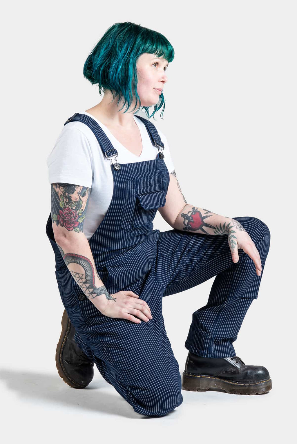 Freshley Overalls in Wabash Stripe Work Pants Dovetail Workwear