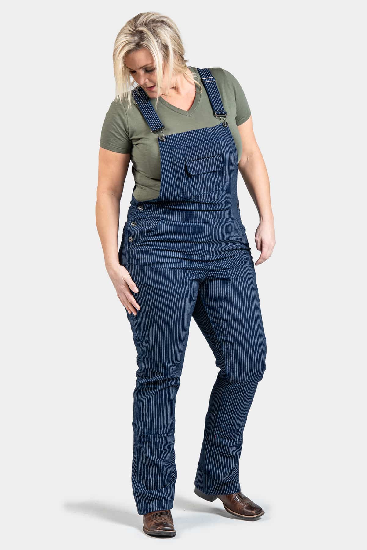 Freshley Overalls in Wabash Stripe Work Pants Dovetail Workwear