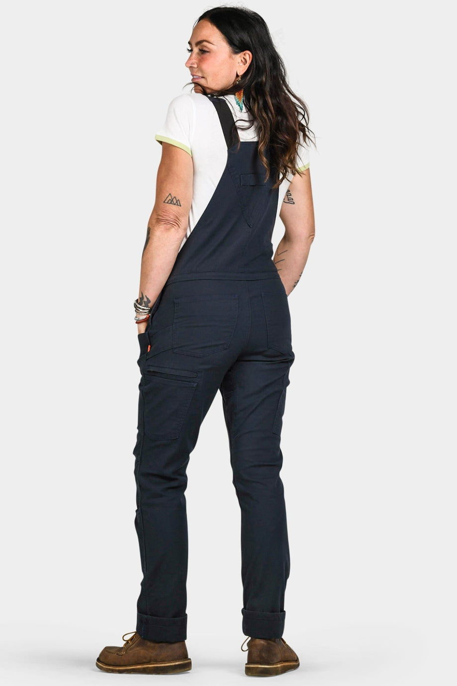 Dovetail Workwear Freshley Drop Seat Overalls (Navy Canvas)