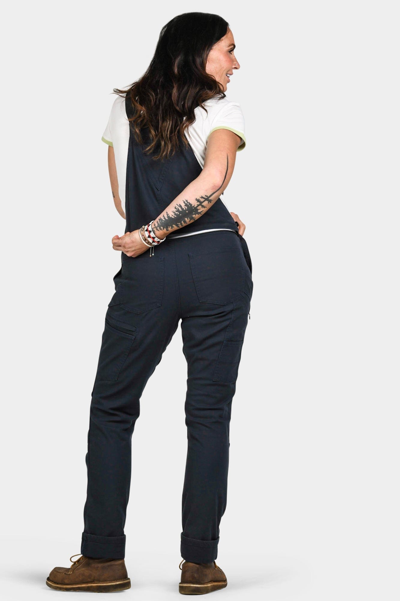 Freshley Drop Seat Overalls in Navy Canvas Work Pants Dovetail Workwear