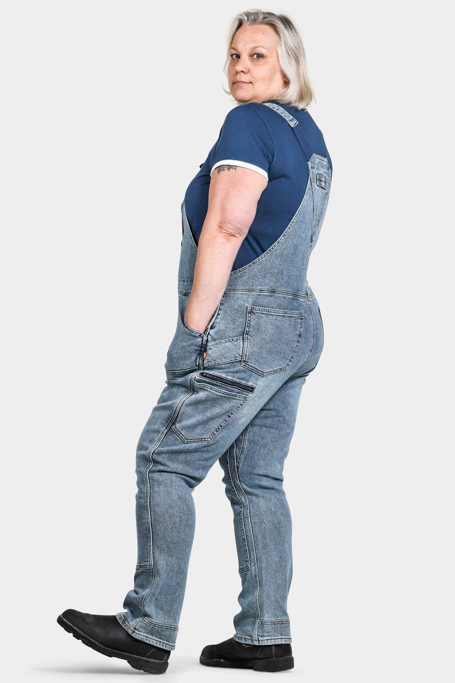 Freshley Overalls in Vintage Indigo Denim Work Pants Dovetail Workwear