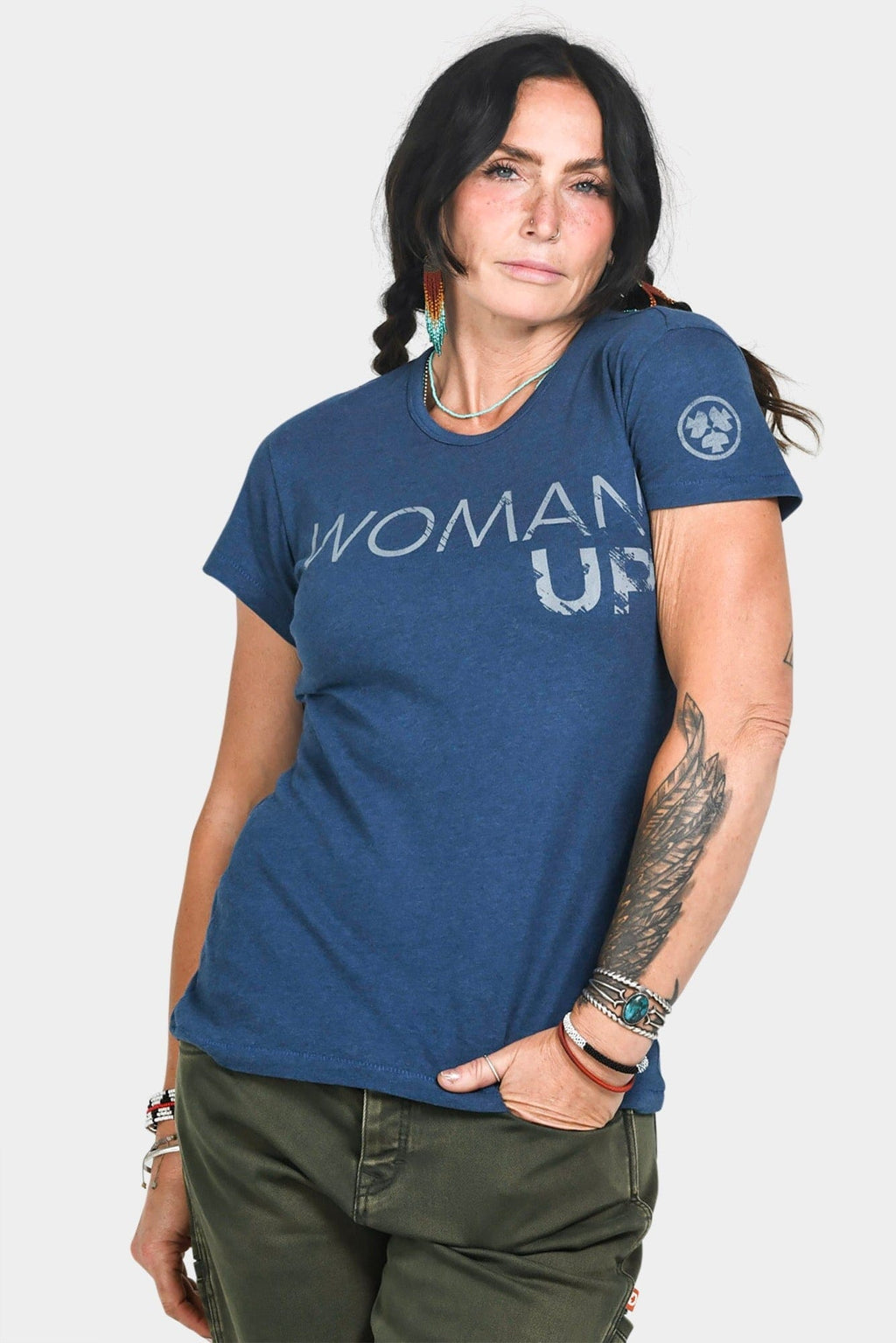 Woman Up™ Crew Neck Tee Tees Dovetail Workwear