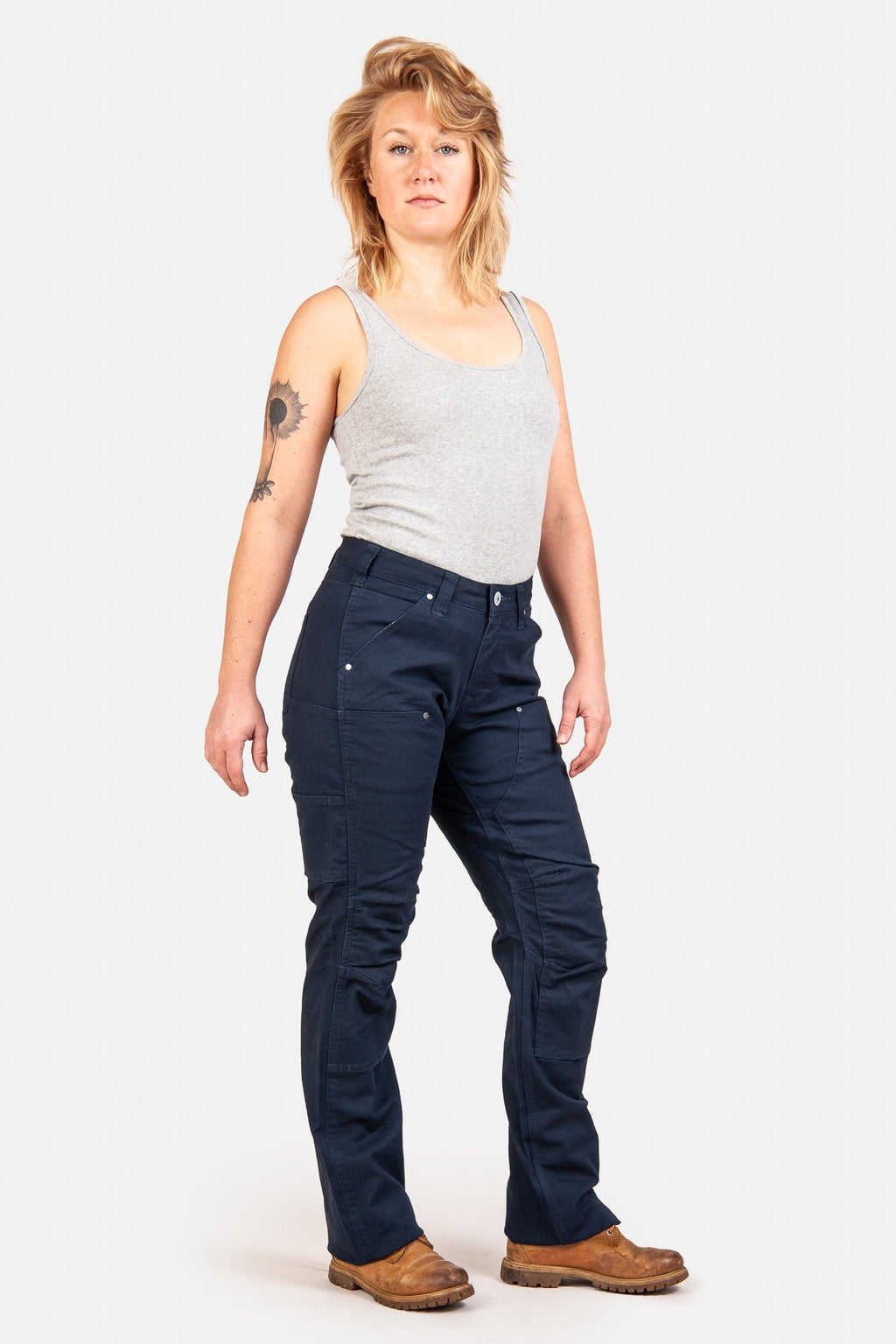 Anna Taskpant in Uniform Navy Canvas Work Pants Dovetail Workwear