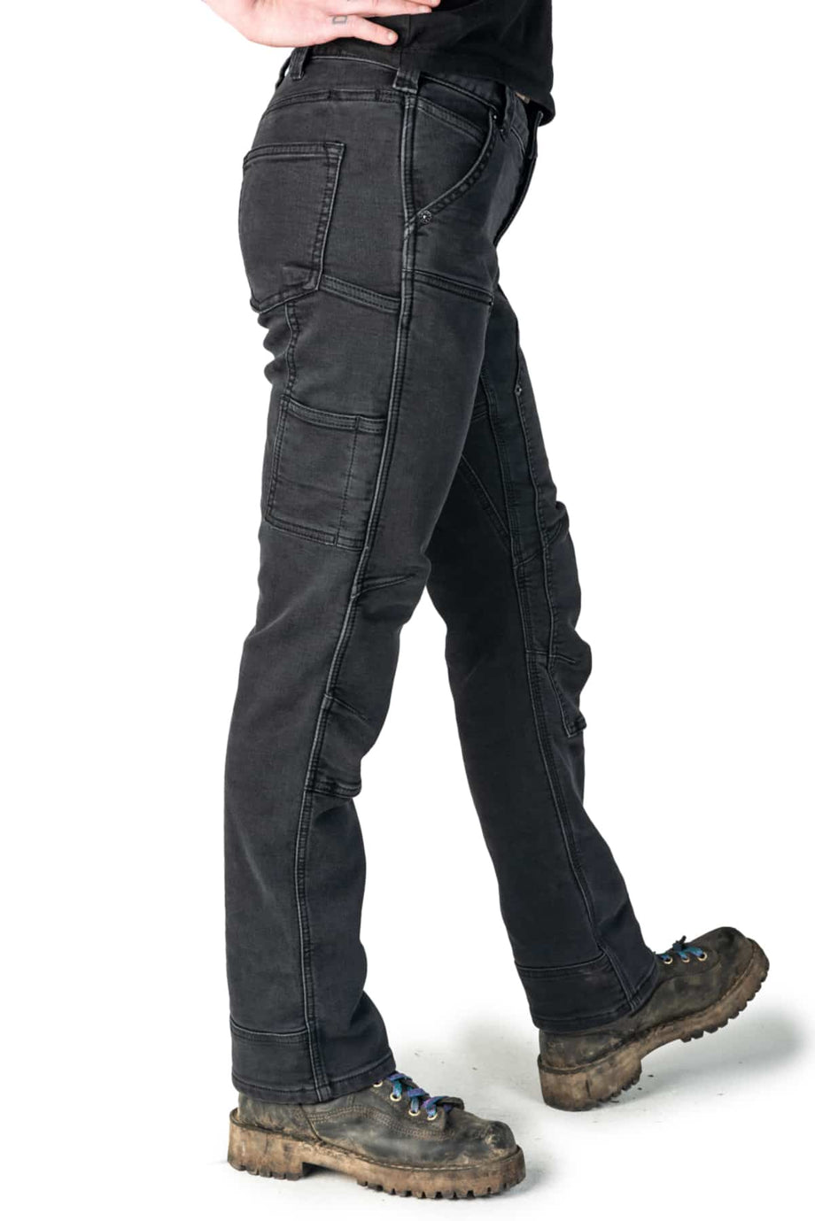 Women's Dovetail Workwear Britt Utility Grey Stretch Canvas Work Pant -  Herbert's Boots and Western Wear