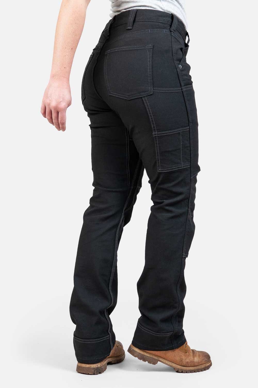 Britt Utility in No Fade Black Canvas Work Pants Dovetail Workwear