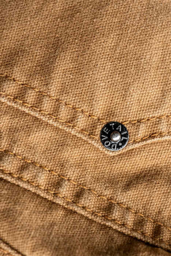 Freshley Overalls in Saddle Brown Canvas Work Pants Dovetail Workwear