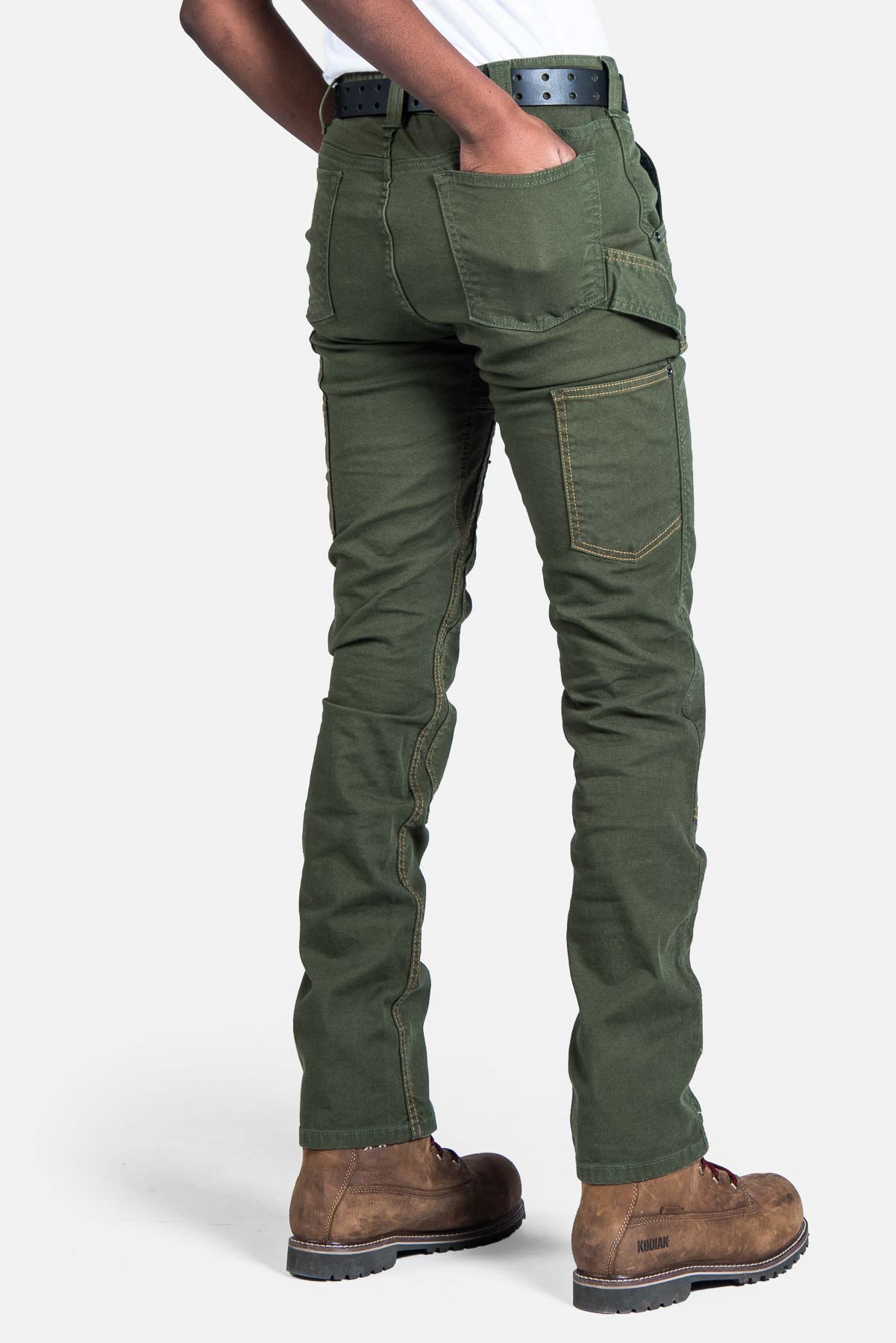 Maven X in Moss Green Canvas Work Pants Dovetail Workwear