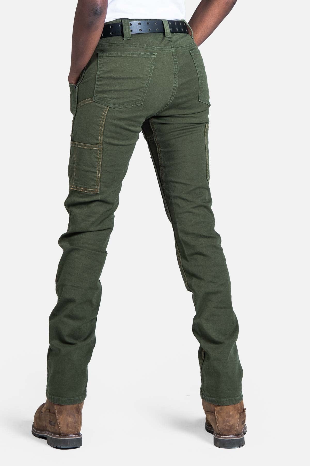 Maven X in Moss Green Canvas Work Pants Dovetail Workwear