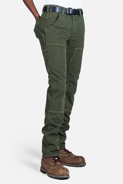 Maven X in Moss Green Canvas Work Pants Dovetail Workwear