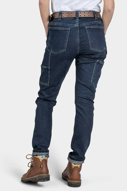 Maven X in Indigo Thermal Denim Work Pants Dovetail Workwear