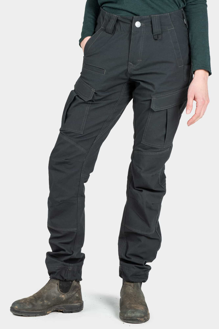 Dovetail Workwear Ready Set Cargo Pant - Women's Black Ripstop, 4x32