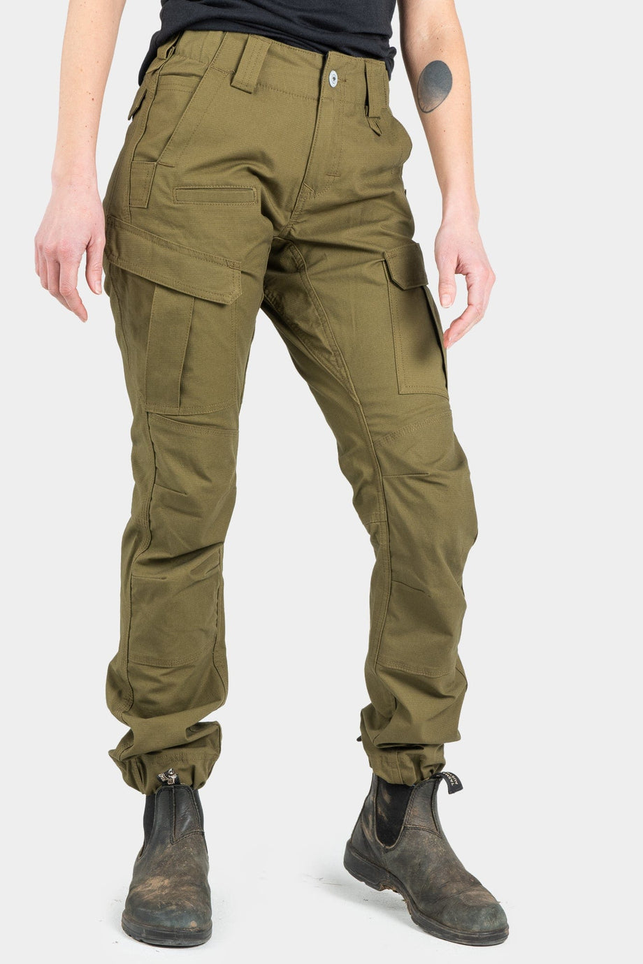 Dovetail Workwear Women's Ready Set Cargo - Olive Green Ripstop