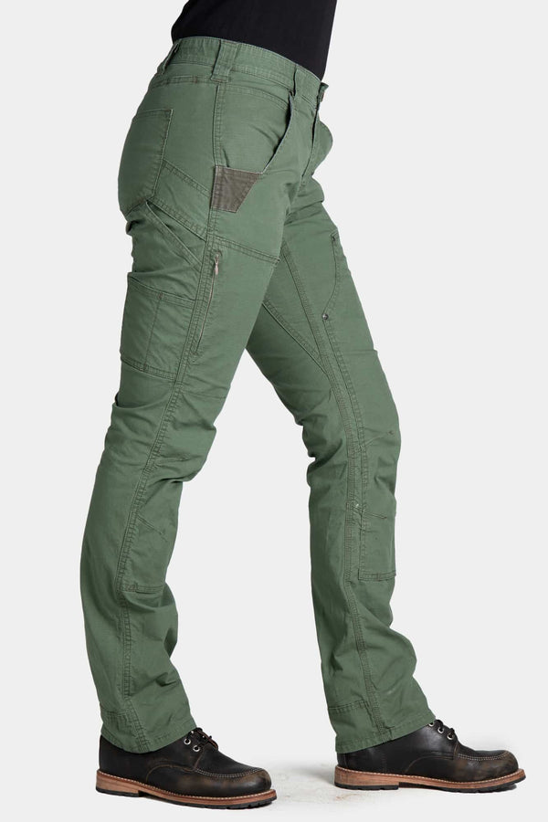Britt X Ultralight Work Pant in Lichen Green Ripstop - lightweight work pants for women