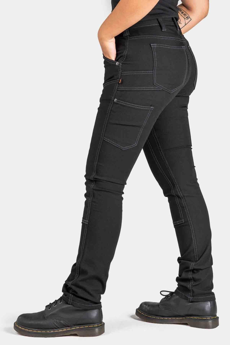 Dovetail Women's Jeans Workwear Maven Slim Powerflex Indigo 16x28