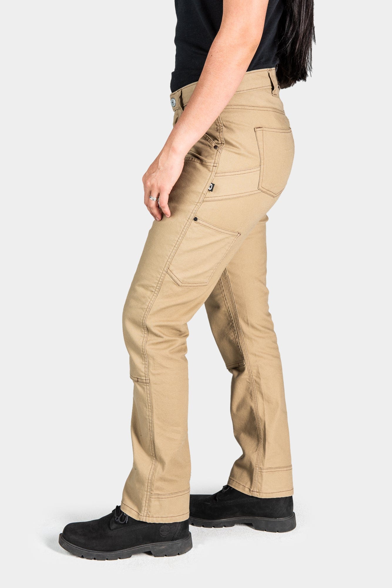 Anna Taskpant in Khaki Canvas Work Pants Dovetail Workwear