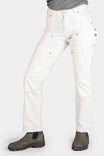 Anna Taskpant in Painter's White Canvas Work Pants Dovetail Workwear