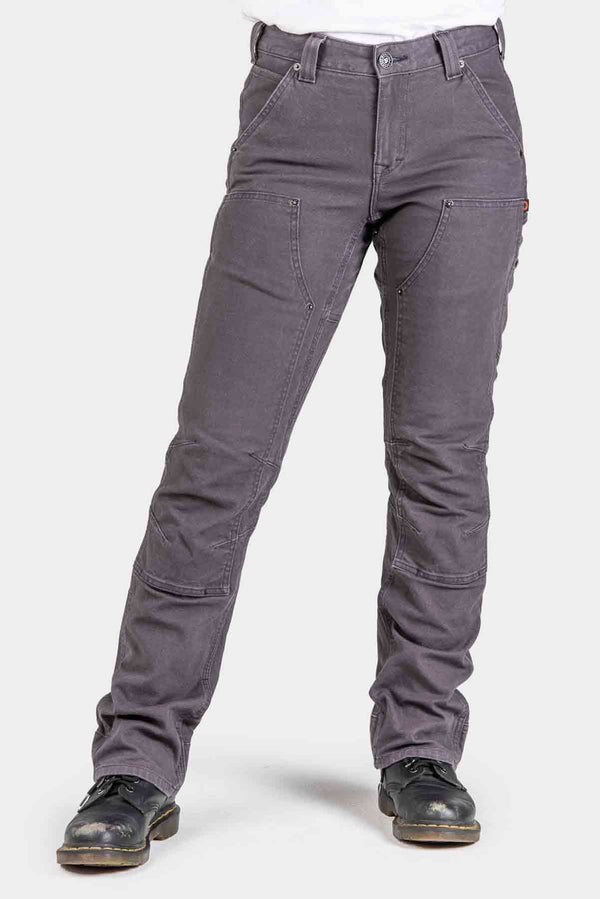 Britt Utility in Dark Grey Canvas Work Pants Dovetail Workwear