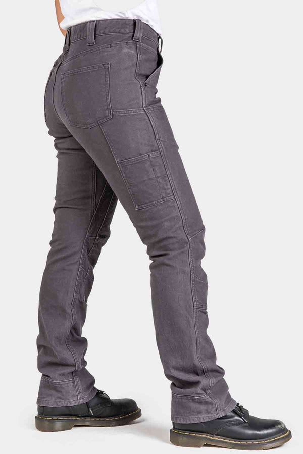 Britt Utility in Dark Grey Canvas Work Pants Dovetail Workwear