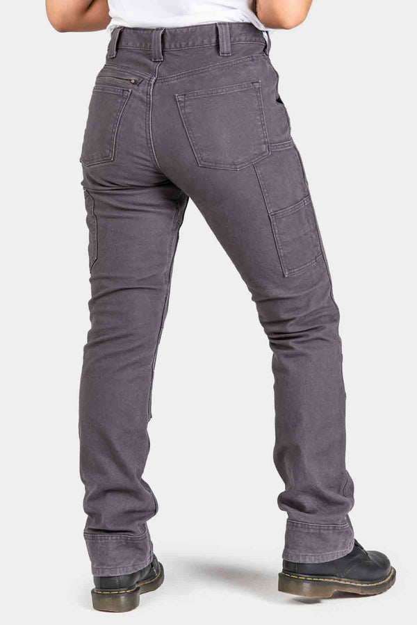 Britt Utility in Dark Grey Canvas Work Pants Dovetail Workwear