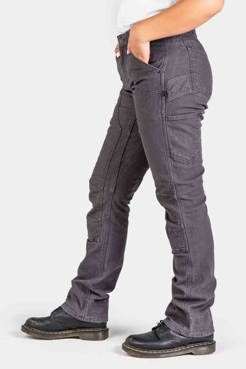 Britt Utility in Dark Grey Canvas — Hip Slot™ pocket detail — Dovetail Workwear