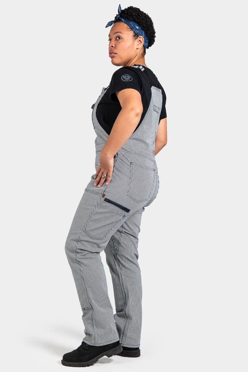Freshley Overalls For Women in Indigo Stripe Denim | Dovetail Workwear