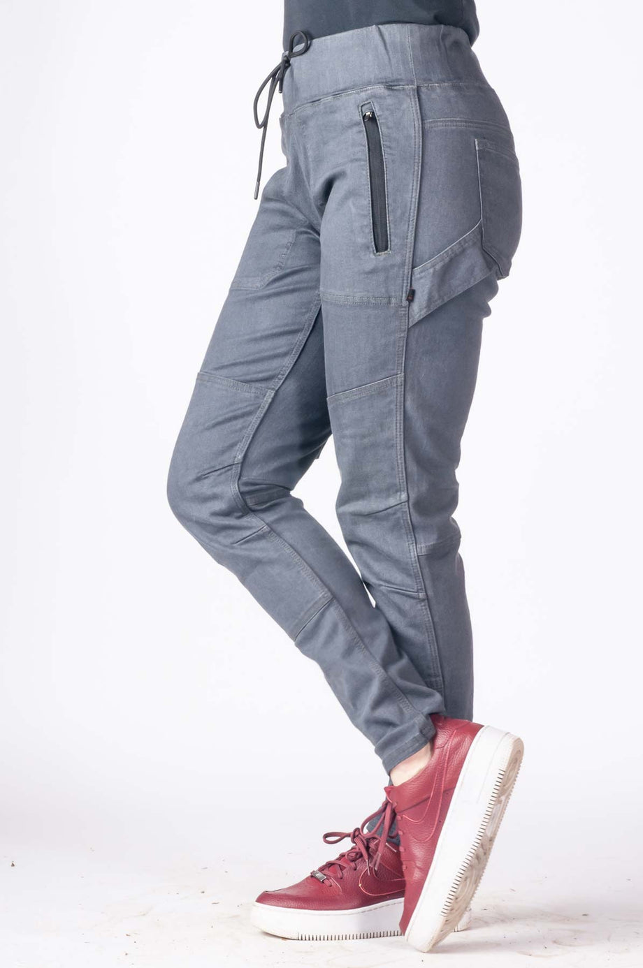 Dovetail Workwear Christa DIY Pants Women's Grey High Performance Denim  18/20 - Helia Beer Co