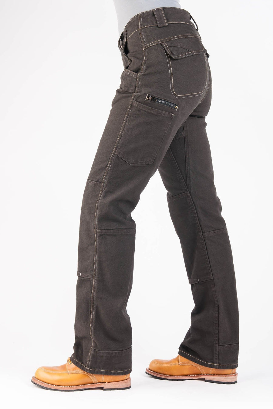 Day Construct in Brown Canvas Work Pants Dovetail Workwear