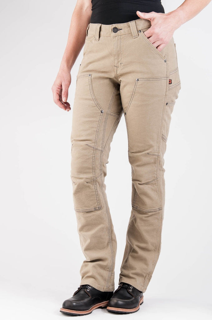 Britt Utility in Natural Canvas Work Pants Dovetail Workwear