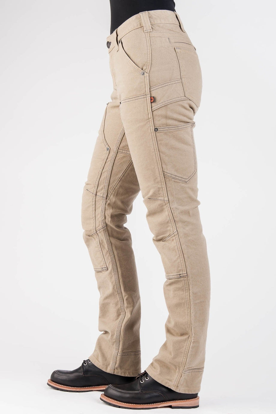 Dovetail Workwear Women's Saddle Brown Canvas Work Pants (12 X 32